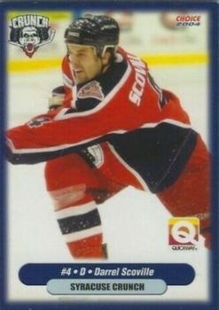 2003-04 Choice Syracuse Crunch (AHL) #4 Darrel Scoville Front