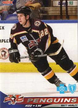 2003-04 Choice Wilkes-Barre/Scranton Penguins (AHL) #18 Matt Murley Front