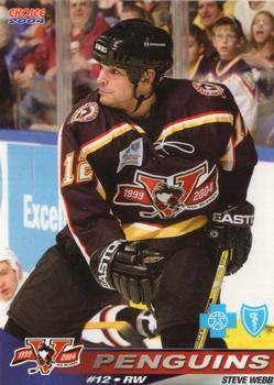 2003-04 Choice Wilkes-Barre/Scranton Penguins (AHL) #27 Steve Webb Front