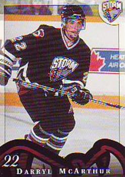 1997-98 Guelph Storm (OHL) Police #20 Darryl McArthur Front