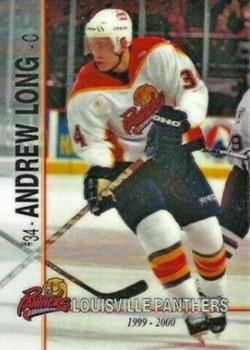 1999-00 Roox Louisville Panthers (AHL) #27 Andrew Long Front