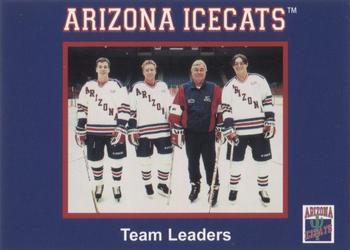 1998-99 Arizona Icecats (ACHA) #NNO Team Leaders Front