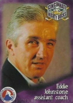 1999-00 Arnold Printing Cincinnati Mighty Ducks (AHL) #20 Eddie Johnstone Front