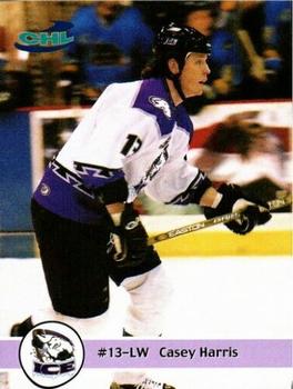 2001-02 MJ Collectibles Indianapolis Ice (CHL) #7 Casey Harris Front