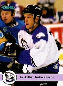 2001-02 MJ Collectibles Indianapolis Ice (CHL) #10 Justin Kearns Front