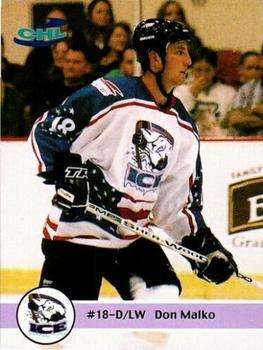 2001-02 MJ Collectibles Indianapolis Ice (CHL) #12 Don Malko Front