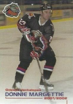 2001-02 Grandstand Odessa Jackalopes (CHL) #NNO Don Margettie Front