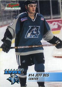 2001-02 Augusta Lincoln-Mercury Augusta Lynx (ECHL) #NNO Jeff Bes Front