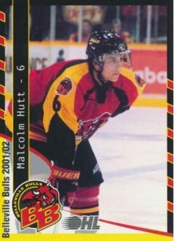 2001-02 Belleville Bulls (OHL) #9 Malcolm Hutt Front
