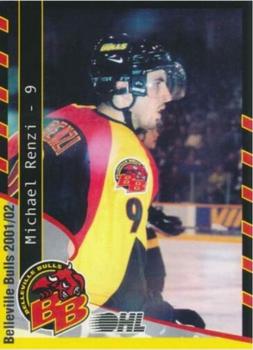 2001-02 Belleville Bulls (OHL) #16 Mike Renzi Front