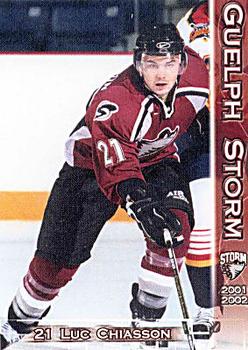 2001-02 M&T Printing Guelph Storm (OHL) #15 Luc Chiasson Front