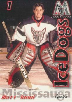 2001-02 Tim Hortons Mississauga IceDogs (OHL) #NNO Matt Tanel Front