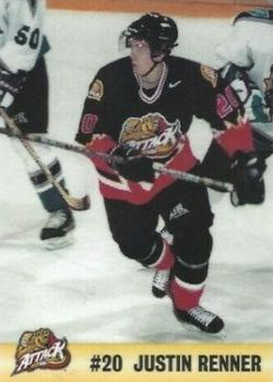 2001-02 Owen Sound Attack (OHL) #NNO Justin Renner Front
