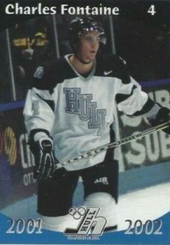 2001-02 Hull Olympiques (QMJHL) #3 Charles Fontaine Front