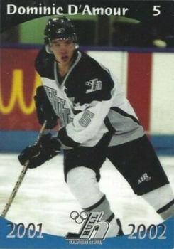 2001-02 Hull Olympiques (QMJHL) #4 Dominic D'Amour Front