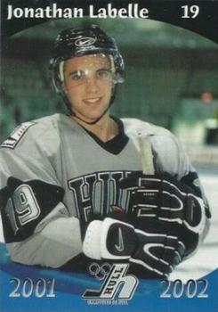 2001-02 Hull Olympiques (QMJHL) #12 Jonathan Labelle Front