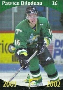 2001-02 Val-d'Or Foreurs (QMJHL) #9 Patrice Bilodeau Front