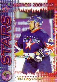 2001-02 Cardtraders Dundee Stars (EIHL) #6 Gary Dowd Front