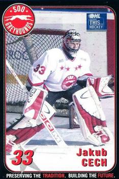 2003-04 Sault Ste. Marie Greyhounds (OHL) #NNO Jakub Cech Front