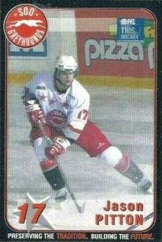 2003-04 Sault Ste. Marie Greyhounds (OHL) #NNO Jason Pitton Front