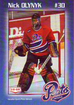 2003-04 Co-op Regina Pats (WHL) #NNO Nick Olynyk Front