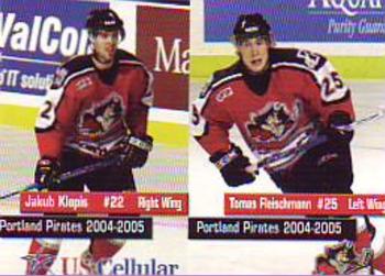 2004-05 U.S. Cellular Portland Pirates (AHL) #24 Jakub Klepis Front