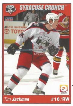 2004-05 Choice Syracuse Crunch (AHL) #10 Tim Jackman Front