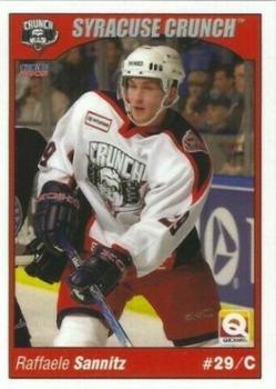 2004-05 Choice Syracuse Crunch (AHL) #19 Raffaele Sannitz Front