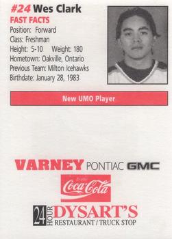 2004-05 Maine Black Bears (NCAA) #3 Wes Clark Back