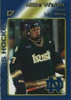 2004-05 Notre Dame Fighting Irish (NCAA) #Jr-4 Mike Walsh Front