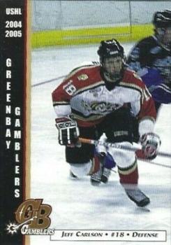 2004-05 Green Bay Gamblers (USHL) #1 Jeff Carlson Front
