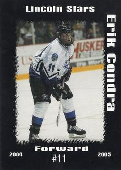 2004-05 Blueline Booster Club Lincoln Stars (USHL) #8 Erik Condra Front