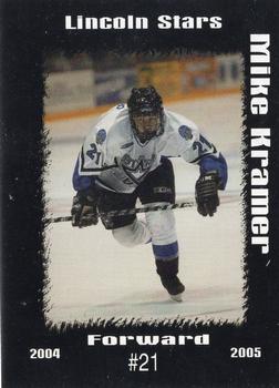2004-05 Blueline Booster Club Lincoln Stars (USHL) #15 Mike Kramer Front