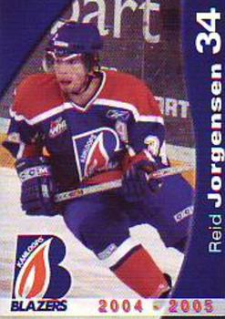2004-05 Kamloops Blazers (WHL) #NNO Reid Jorgensen Front
