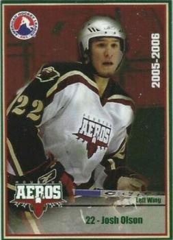 2005-06 Houston Aeros (AHL) #NNO Josh Olson Front