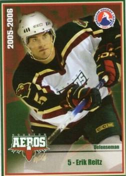 2005-06 Houston Aeros (AHL) #NNO Erik Reitz Front