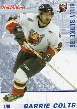 2005-06 Tim Hortons Barrie Colts (OHL) #NNO Billy Burke Front