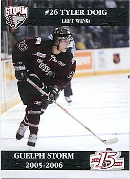 2005-06 M&T Printing Guelph Storm (OHL) #A-04 Tyler Doig Front