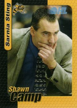 2005-06 Sarnia Sting (OHL) #25 Shawn Camp Front