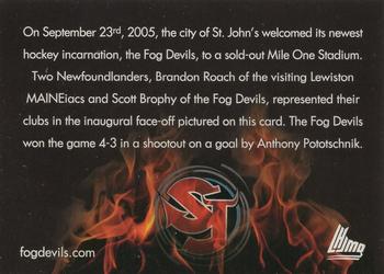2005-06 St. John's Fog Devils (QMJHL) #28 Opening Night Back