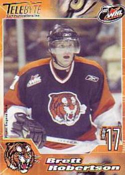 2005-06 Medicine Hat Tigers (WHL) #NNO Brett Robertson Front