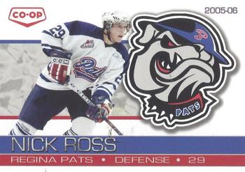 2005-06 Co-op Regina Pats (WHL) #19 Nick Ross Front