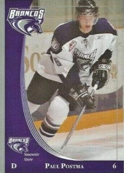 2005-06 Swift Current Broncos (WHL) #NNO Paul Postma Front