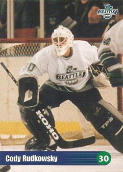1996-97 Seattle Thunderbirds (WHL) #NNO Cody Rudkowsky Front