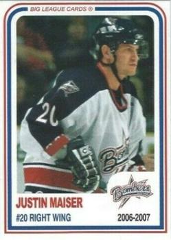 2006-07 Big League Cards Dayton Bombers (ECHL) #A-01 Justin Maiser Front