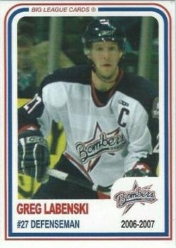 2006-07 Big League Cards Dayton Bombers (ECHL) #B-06 Greg Labenski Front