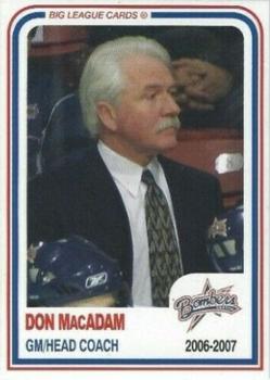 2006-07 Big League Cards Dayton Bombers (ECHL) #D-06 Don MacAdam Front