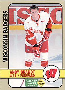 2006-07 Quaker Steak and Lube Wisconsin Badgers (NCAA) #NNO Andy Brandt Front