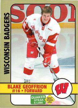 2006-07 Quaker Steak and Lube Wisconsin Badgers (NCAA) #NNO Blake Geoffrion Front
