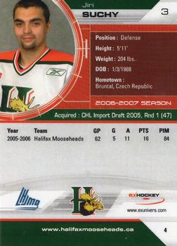 2006-07 Extreme Halifax Mooseheads (QMJHL) #4 Jiri Suchy Back